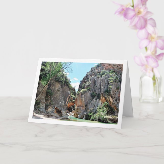 Cartão Ruta del Agua em Chelva, Valência, Espanha (Orquídea)