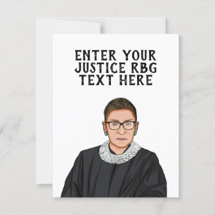 CARTÃO RUTH BADER GINSBURG PERSONALIZADA