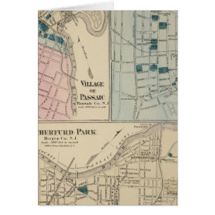 Cartão Rutherfurd Park, Passaic, Hackensack