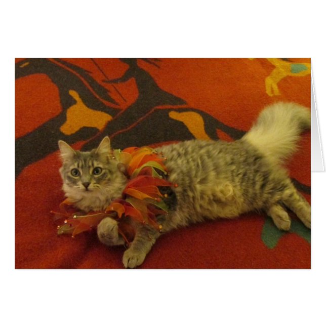 Cartão Ruthie o gato (Frente Horizontal)