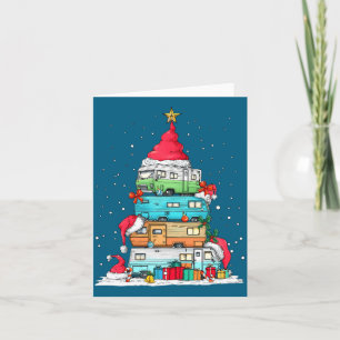 Cartão Rv Camng Barraca Viagem Férias Árvore de Natal Xma