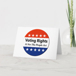 Cartão S1 Direitos De Voto Para A Lei Pessoas