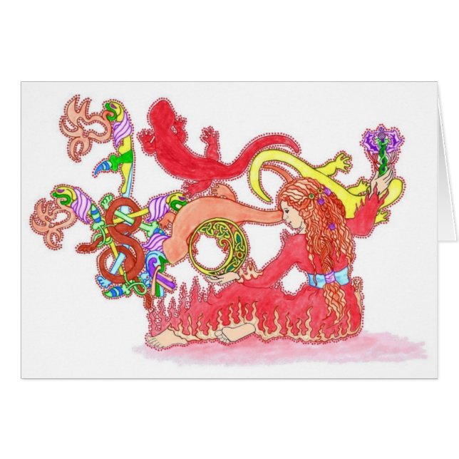 Cartão S é para a salamandra (Frente Horizontal)