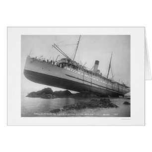 Cartão S.S. Princess May Naufragou 1910