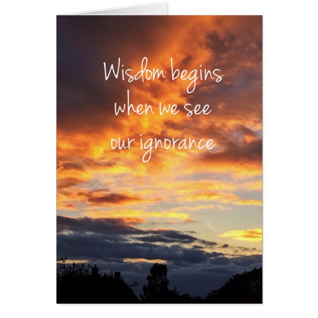 Cartão Sabedoria (Frente)