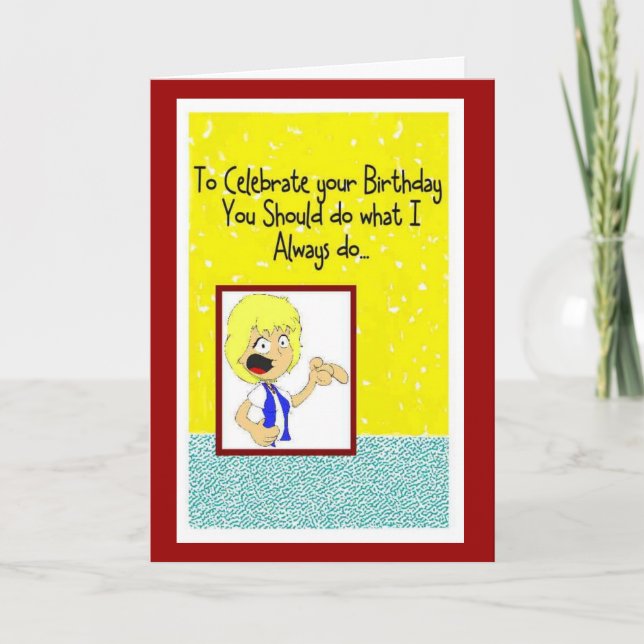 Cartão Sabedoria de Aniversário (Frente)