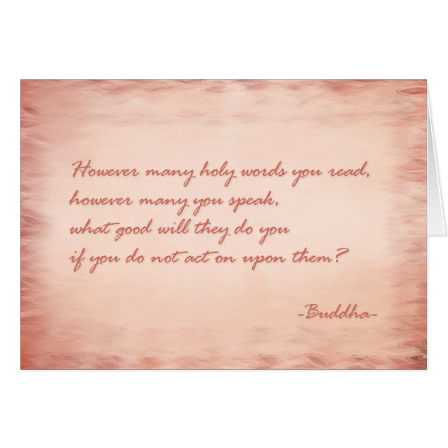 Cartão Sabedoria de Buddha (Frente Horizontal)