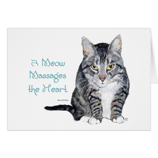 Cartão Sabedoria de Gato - Miados (Frente Horizontal)