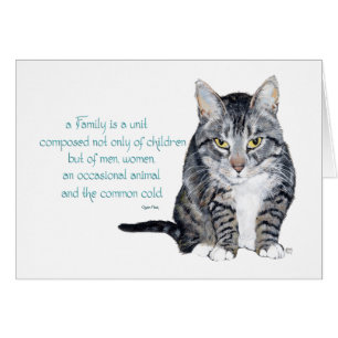 Cartão Sabedoria Felina - Dinâmicas Familiares