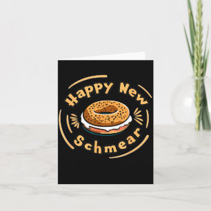 Cartão Saco engraçado de Ano Novo Bagel &amp; Schmear Jud