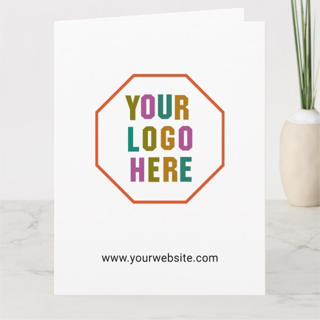 Cartão Sacos-presentes de papel com logotipo personalizad (Frente)