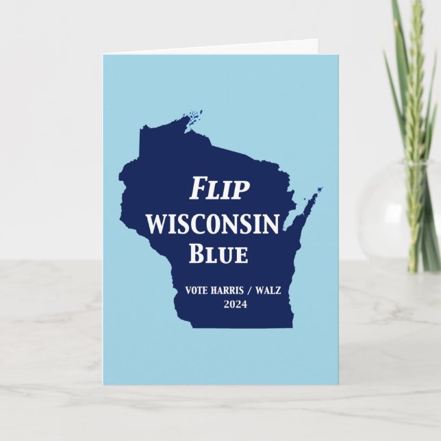 Cartão Sacudir Wisconsin Blue em 2024 (Frente)