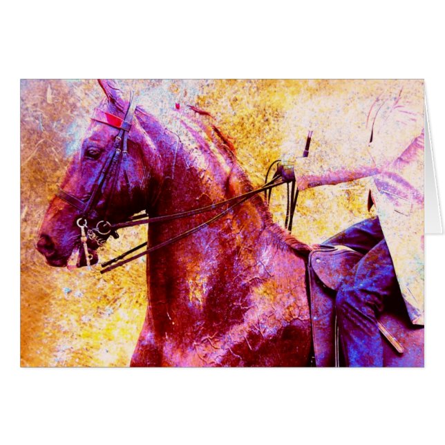 Cartão Saddleseat Grunge (Frente Horizontal)