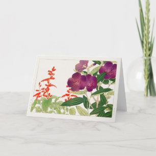 Cartão Sage escarlate, Melastoma, de Tanigami Konan