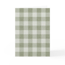 Sage Green Gingham Buffalo Check Linen Texture 