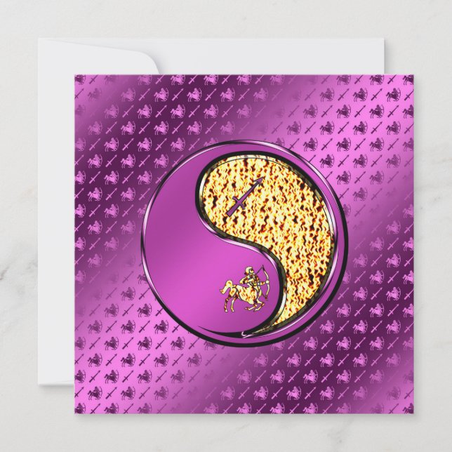 Cartão Sagitário do Arqueiro (Frente)