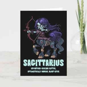 Cartão Sagittarius Zombie