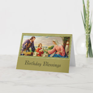 Cartão SAGRADA FAMÍLIA St. José, Jesus, Maria