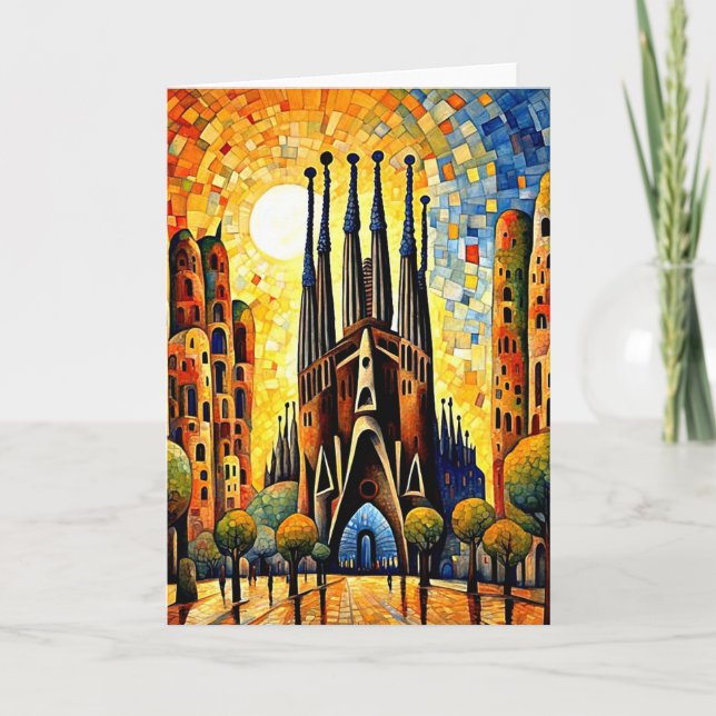 Cartão Sagrada Iluminada Pelo Sol (Frente)