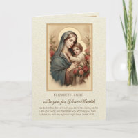 Sagrada Virgem Maria Jesus Flores Saúde Orações