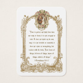 Cartão Sagrado de Casamento Católico Tradicional