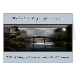 Cartão Saiba qual ponte