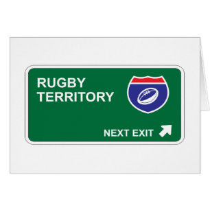 Cartão Saída seguinte do rugby