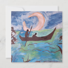 Cartão Sail By Moonlight Flat