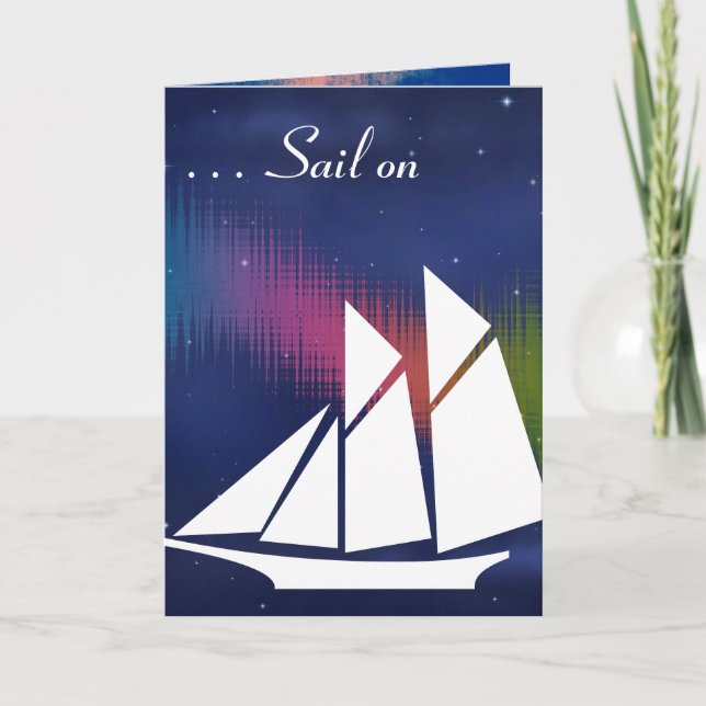 Cartão Sail On 65th Birthday Greeting Card (Frente)