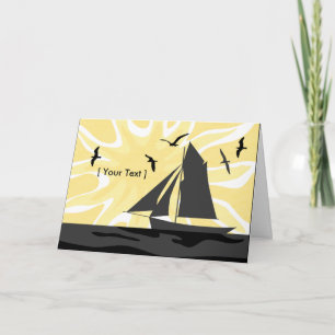 Cartão Sailers Sunrise Greeting Card
