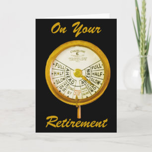 CARTÃO SAILOR RETIREMENT GREETING CARD
