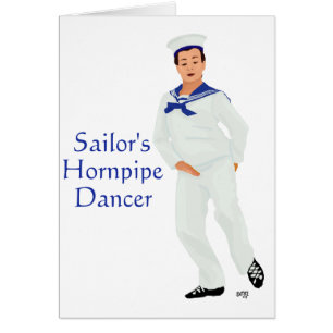 Cartão Sailors Hornpipe Highland Dancer