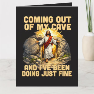 Cartão Saindo da Minha Caverna A Ressurreição de Jesus
