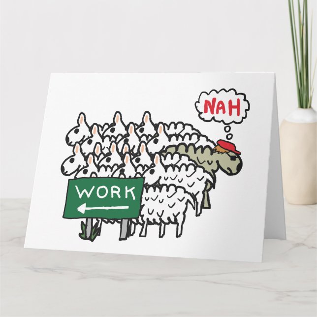 Cartão Saindo do Trabalho (Frente)