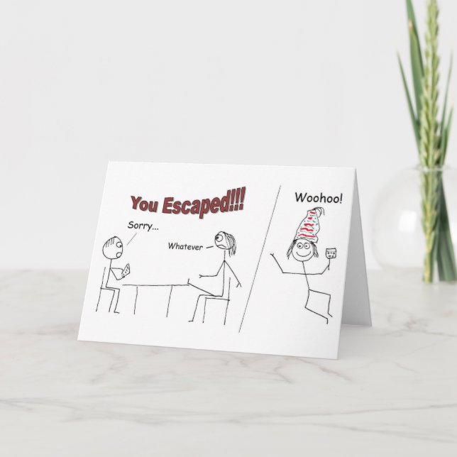 Cartão Saindo do Trabalho (Frente)