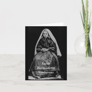 Cartão Saint Bernadette Soubirous