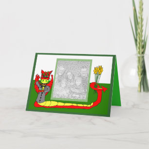 Cartão Saint David's day template - Customized