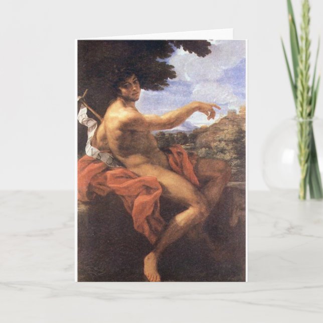 Cartão Saint John the Baptist Fine Art Greetings Card (Frente)