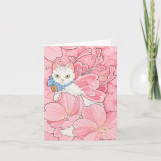 Cartão Sakura Fairy Cat Notecard