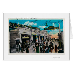 Cartão Sala de Baile Egípcia, Pier Parque Oceânico