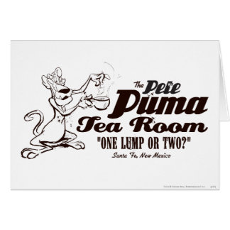 Cartão Sala de chá Puma Pete