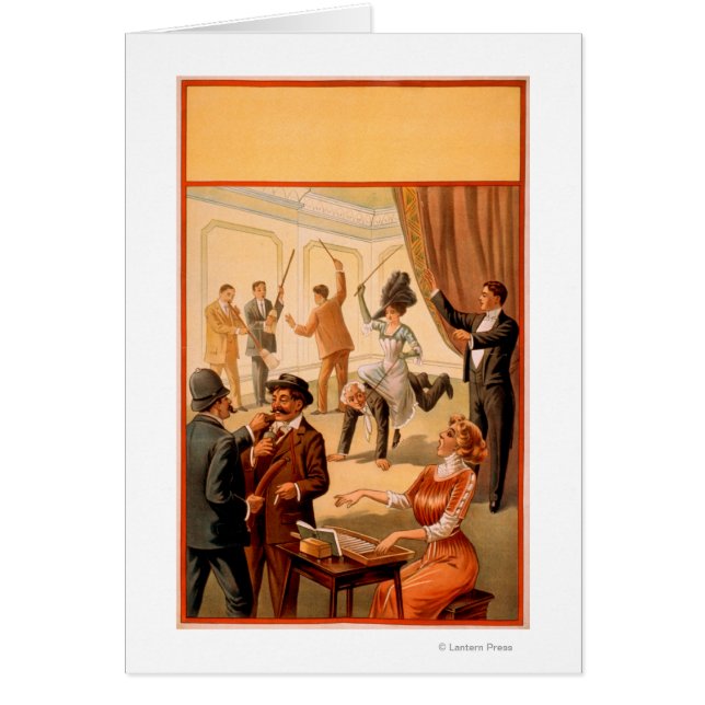 Cartão Sala de controle de hipnotista do Teatro Pessoas (Frente)