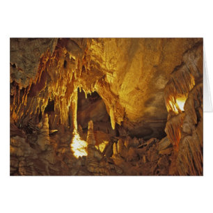 Cartão Sala de Drapery, Parque Nacional da Caverna de Mam