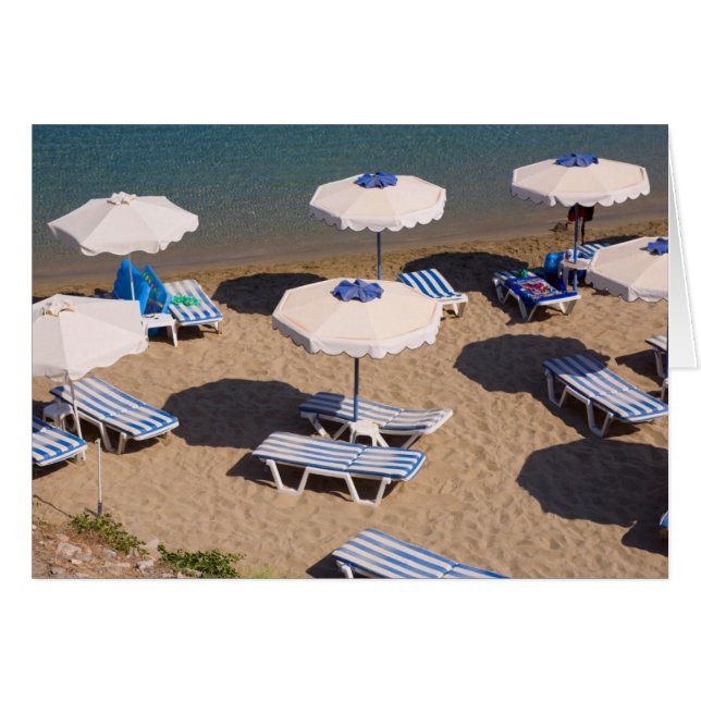 Cartão Sala de estar | o Rodes da praia, ilhas de (Frente Horizontal)