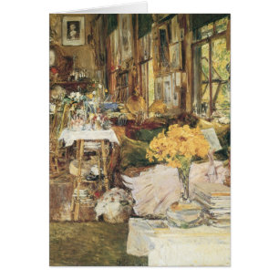 Cartão Sala de Flores de Childe Hassam, Vintage Fine Art