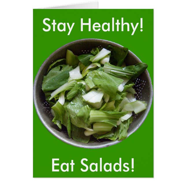 Cartão Salada de alface (Frente)