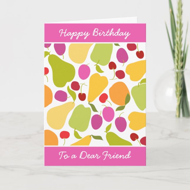 Cartão Salada de fruta (Frente)