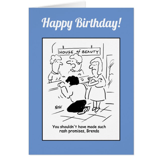 Cartão Salão de Bela - Não Deveria Ter Feito Promessas De (Frente)