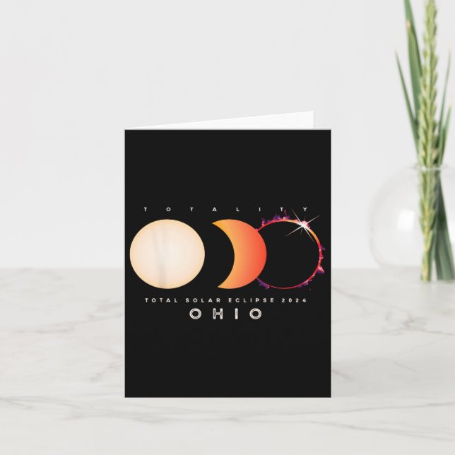 Cartão Salar Eclipse 2024 Ohio - Total Eclipse America Gr (Frente)