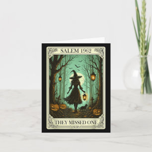 Cartão Salem 1692 Bruxa De Halloween Perderam Um Tarô C